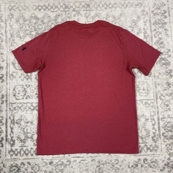 Under Armour T Shirt Project Rock Respect Red Short Sleeve Mens Size Large - Picture 5 of 6